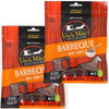 Two resealable bags of mild barbecue flavored beef jerky featuring handmade, protein-rich meat snacks made in USA for Kitchen & Food, Food, Snacks and Sweets, Meats, USA Made, Best Sellers, and Promo Eligible collections.