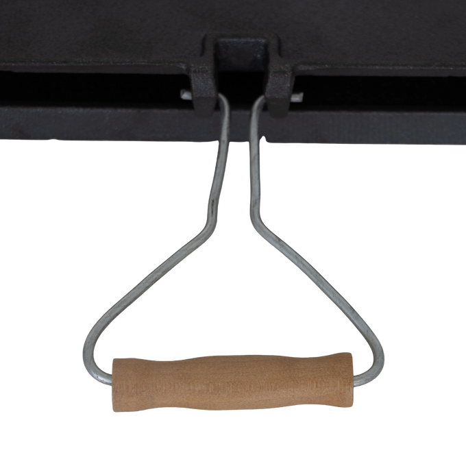 Lehman's Kitchen Compact Cast Iron Flip Griddle & Sandwich Press