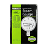 Boxed replacement steam gauge for pressure canners, featuring clear psi dial up to 20, labeled with installation instructions, part number 85772, made in USA, ideal for Kitchen & Food and Canning collections.