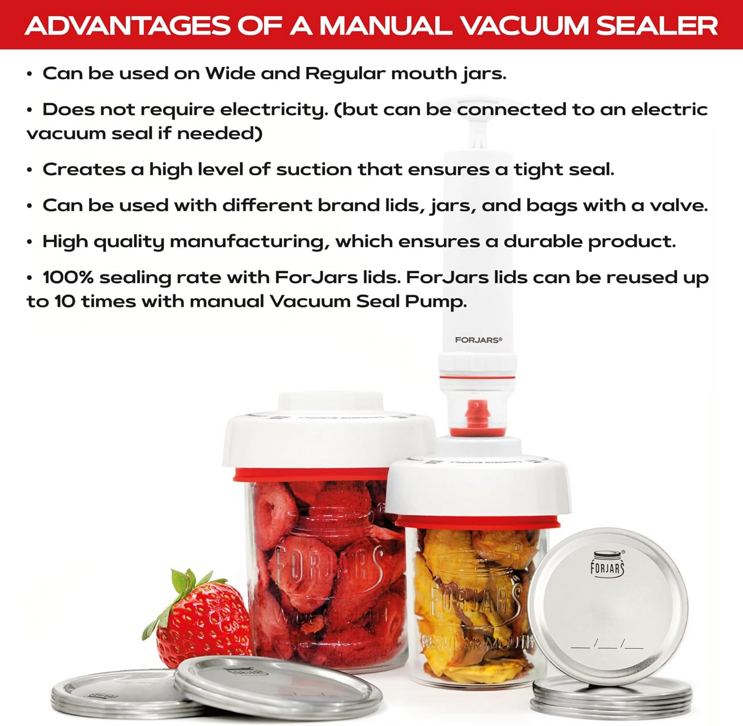 ForJars Vacuum Sealer Kit