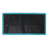 Rectangular roll-up chalk mat with turquoise fabric edges and corner grommets, designed for portable indoor play and creative activities in children's toys and best sellers collections.