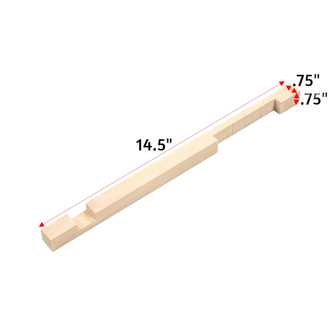 Handcrafted unfinished wooden entrance reducer crafted by Amish artisans in Ohio, designed to protect beehives from intruders, part of Farm, Garden & Tool and Beekeeping Supplies collections.