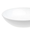 Handcrafted white glass bowl with a smooth finish, 7-inch diameter, made in the USA, ideal for Kitchen & Food, Dinnerware, Storage and Serving, and Best Sellers collections.