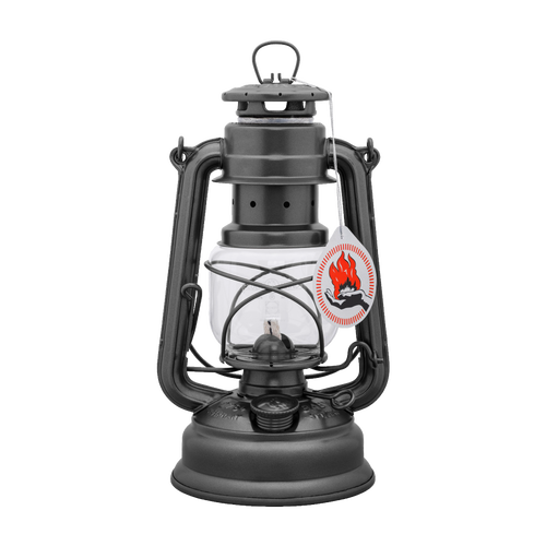 Unique handcrafted galvanized oil lantern with thermal heat-resistant SUPRAX globe and sturdy design, ideal for Lamps & Lighting, Camping, Emergency Supplies, and outdoor use.