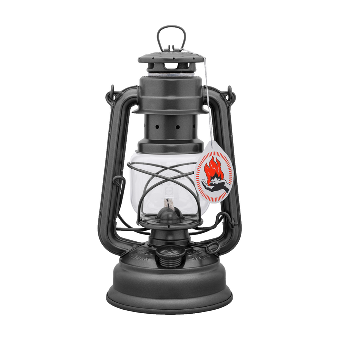 Unique handcrafted galvanized oil lantern with thermal heat-resistant SUPRAX globe and sturdy design, ideal for Lamps & Lighting, Camping, Emergency Supplies, and outdoor use.