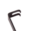 Set of three black steel spring clips measuring 2-3/4 inches long by 3/8 inch wide, used for mounting 14-inch parchment shades on hanging lamp frames, featured in Lamps & Lighting, Parts and Accessories, Shade Rings and Holders, Best Sellers, and Promo Eligible collections.