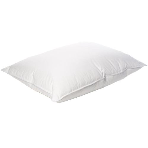 Soft white pillow featuring a layered design with supportive white duck feathers and premium down, handcrafted and perfect for Home & Decor, Home Textiles, and Best Sellers collections.