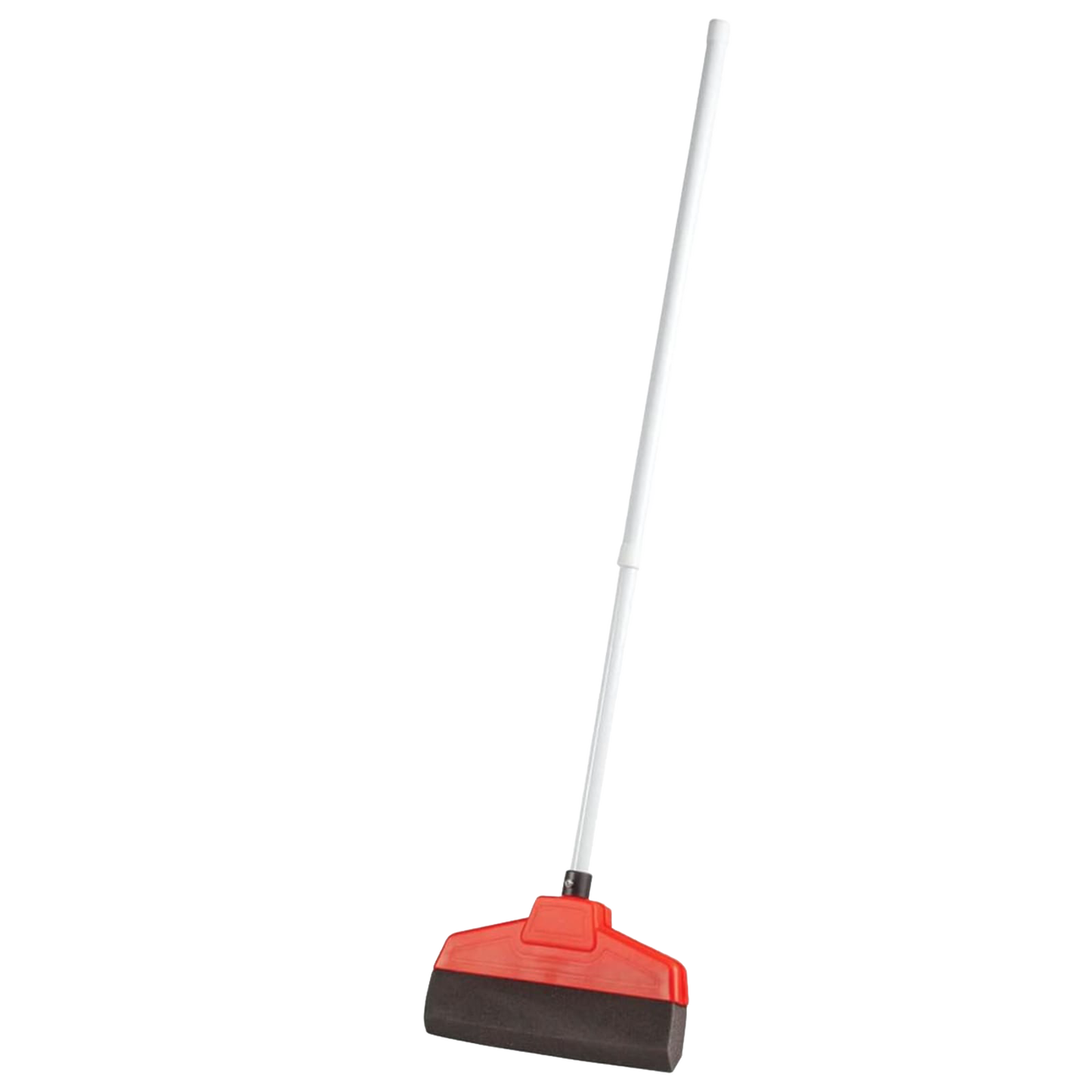 Handcrafted electrostatic broom with red plastic housing, polyurethane foam brush, and white handle extending to 51 inches, perfect for Home & Decor and Household Cleaning collections.