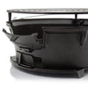 Close-up of a durable cast iron fire grill with adjustable air vent and elevated grate, designed for efficient charcoal grilling in Farm, Garden & Tool, Camping, and Grilling collections.