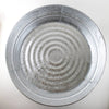 Round handcrafted steel low flat tub with rust-resistant, watertight construction and durable wire handles, suited for Home & Decor, Farm, Garden & Tool, Animal Care, and Household Helpers collections.