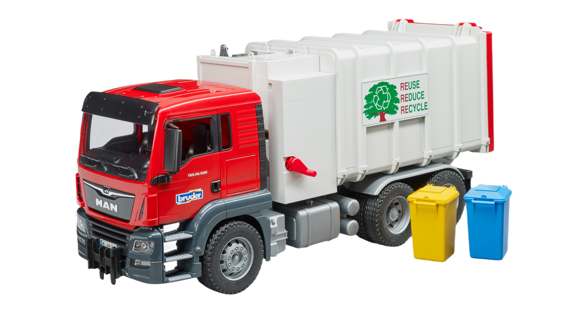 Bruder Toys Man Tgs Side Loading Garbage Truck