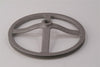 Heavy-duty pulley wheel featuring a solid cast design, made in USA for durability and reliability in Kitchen & Food, Specialty Equipment, Butchering Supplies, Best Sellers, and Promo Eligible collections.