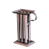 Handcrafted tin mold with four cylindrical compartments and a sturdy handle, designed for tapered candles, ideal for Candles and Candlemaking, Lamps & Lighting, and Best Sellers collections.