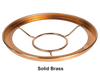Solid brass ring holder for securing glass lamp shades to burners, handcrafted and featured in Lamps & Lighting, Parts and Accessories, Shade Rings and Holders, Best Sellers, and Promo Eligible collections.