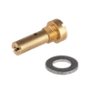 Brass pump valve and lead washer replacement parts designed for Petromax pressure lamps, ideal for Lamps & Lighting, Parts and Accessories, Other Parts, Best Sellers, and Promo Eligible collections.