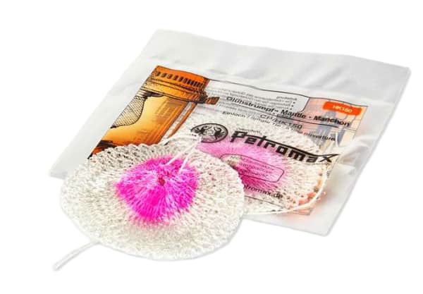 Durable rounded replacement mantle with bright pink center for high-pressure lanterns, featured in Lamps & Lighting, Parts and Accessories, Wicks and Mantles, Best Sellers, Promo Eligible collections.