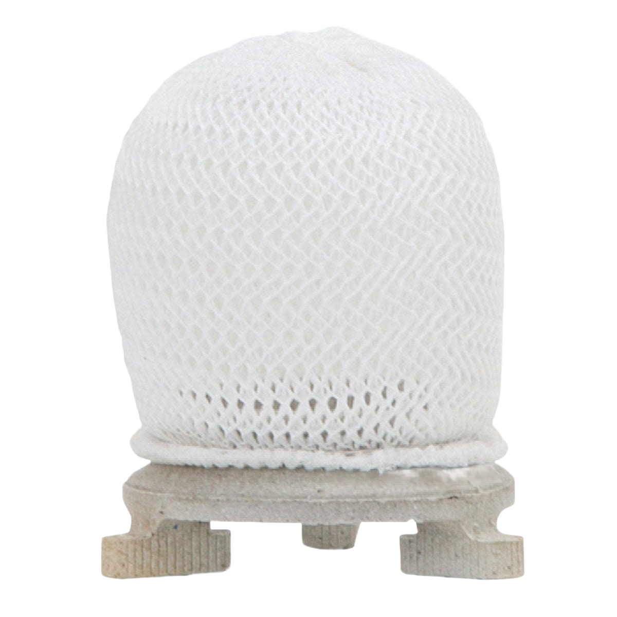 White hard inverted gas mantle with non-thorium ring and wooden base, crafted for outdoor gas lights, featured in Lamps & Lighting, Gas Lights, Best Sellers, and Promo Eligible collections.