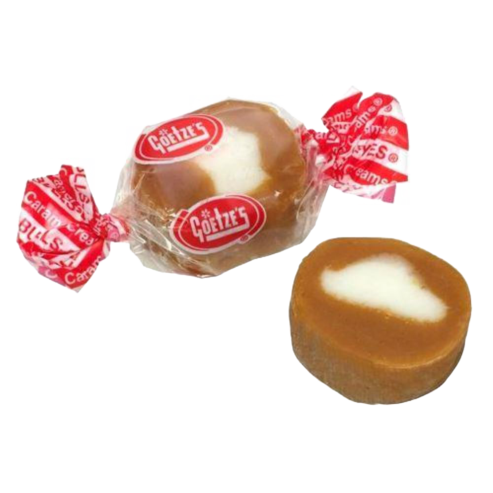 Individually wrapped classic caramel candy with a soft creamy center, handcrafted in the USA, perfect for snack lovers seeking nostalgic treats in Kitchen & Food and Best Sellers collections.