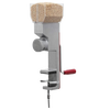 Compact stainless steel grain mill with hand crank and adjustable grind dial, designed for efficient flour grinding from various grains, featured in Kitchen & Food and Grain Mills collections.