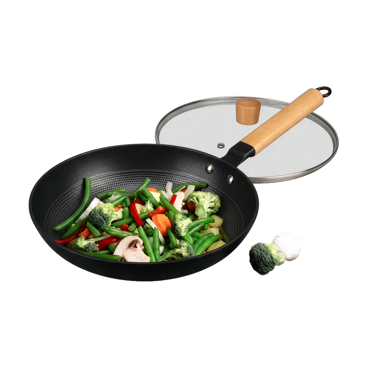 Lehman's Kitchen Honeycomb Non-Stick Cast Iron Skillet – 11"