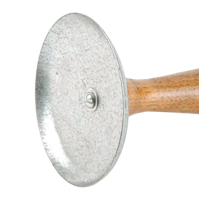 Handcrafted hog scraper with wooden handle and metal blade, made in USA, essential for butchering, featured in Kitchen & Food, Specialty Equipment, Butchering Supplies, USA Made, Best Sellers, and Promo Eligible collections