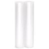 Two white vacuum sealer rolls designed for custom-length bags, ideal for food preservation and storage in kitchen, freezing, and best sellers collections.