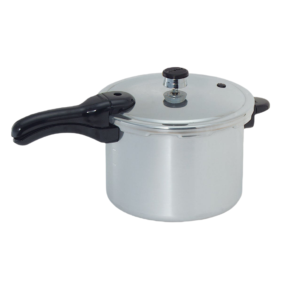 Handcrafted aluminum pressure cooker with polished finish and black handle, designed for quick, nutritious meals, featured in Kitchen & Food, Cookware, Pots and Pans, Best Sellers, Promo Eligible collections.