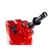 Durable red steel fuel container with a safety spout and adapter designed for reliable use in Farm, Garden & Tool, Emergency Supplies, and Best Sellers collections.