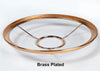Brass-plated metal shade ring holder designed for lamps, featured in Lamps & Lighting, Parts and Accessories, Shade Rings and Holders, Best Sellers, and Promo Eligible collections.