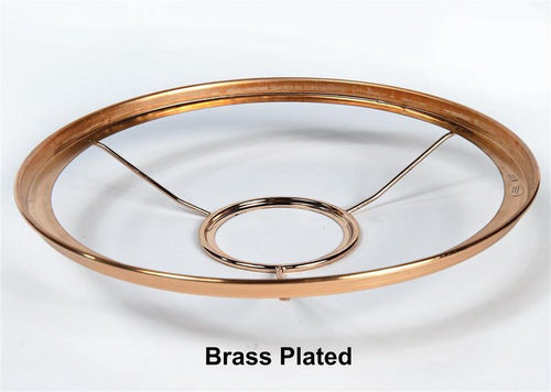 Brass-plated metal shade ring holder designed for lamps, featured in Lamps & Lighting, Parts and Accessories, Shade Rings and Holders, Best Sellers, and Promo Eligible collections.