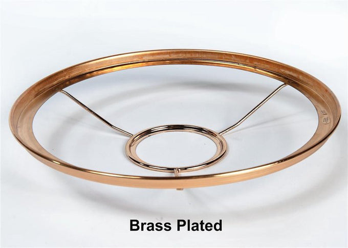 Brass-plated metal shade ring holder designed for lamps, featured in Lamps & Lighting, Parts and Accessories, Shade Rings and Holders, Best Sellers, and Promo Eligible collections.